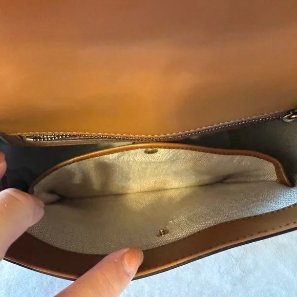 Gucci Brown and Tan Lady Web Crossbody Bag with Gucci Red and Green Strap - Picture 5 of 15